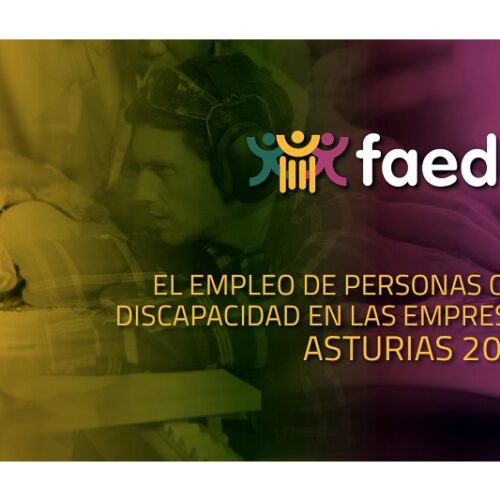 La Fundación Faedis publica un estudio sobre la situación del mercado laboral para las personas con discapacidad