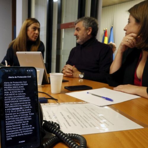 Finaliza con éxito el simulacro de emergencia en Asturias a través del sistema Es-Alert